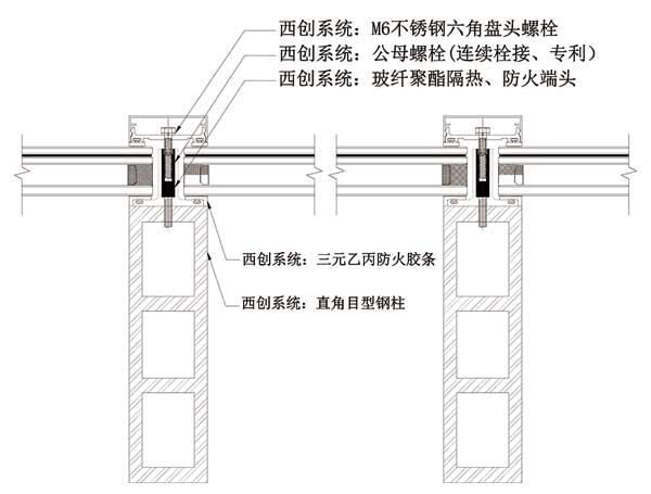 直角目型精制鋼大跨度幕墻系統(tǒng)