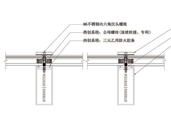 矩形精制鋼大跨度夾具幕墻系統(tǒng)