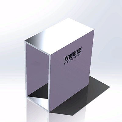 Rectangular refined steel profile (thin wall)