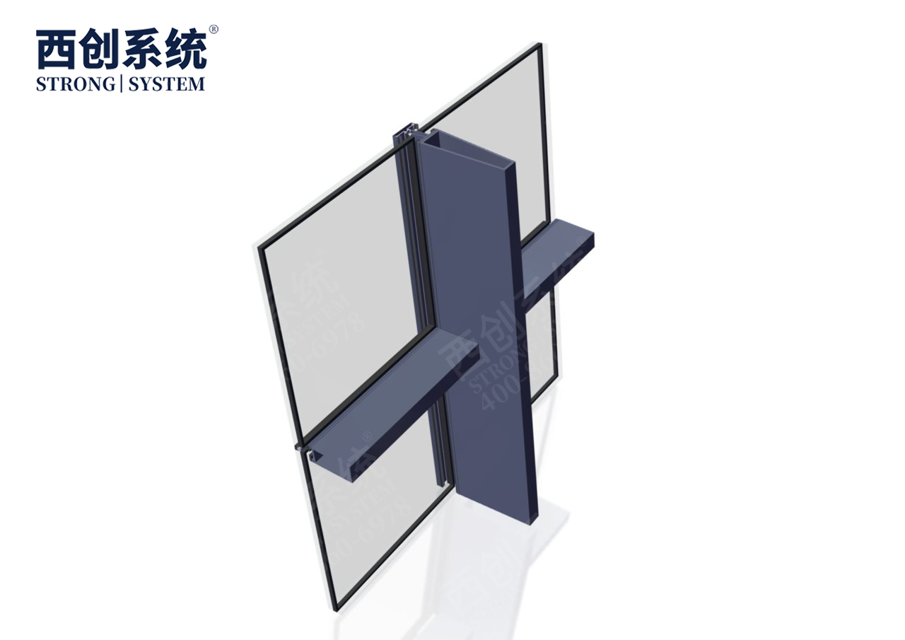 深圳國際藝術中心項目梯形、平行四邊形精制鋼玻璃幕墻系統(tǒng)——西創(chuàng)系統(tǒng)(圖6)